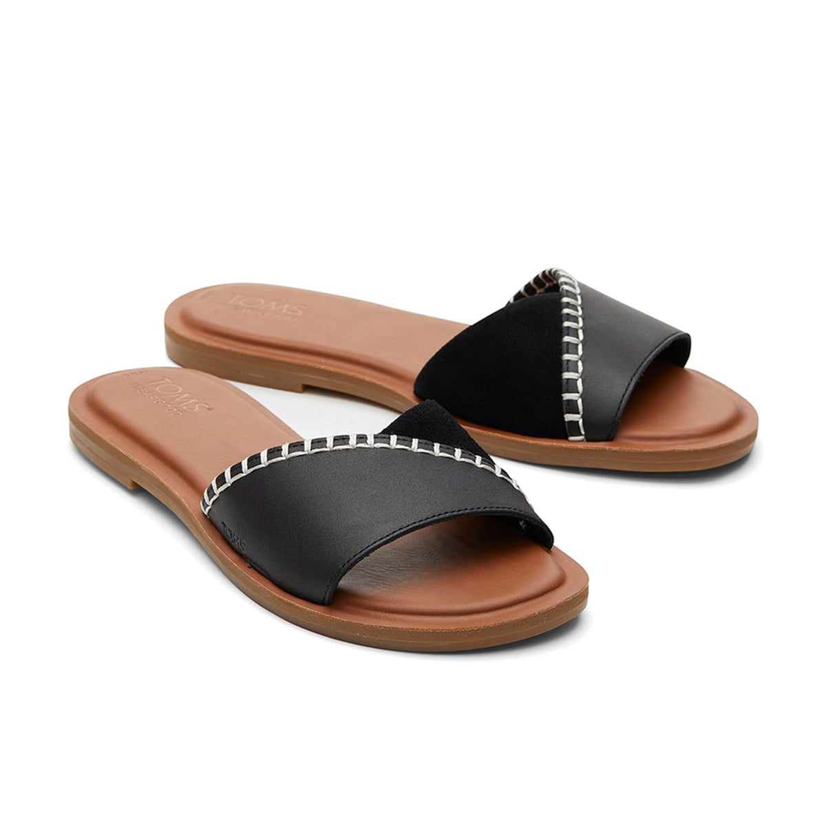 Toms Women's 10020805 Flat Sandals, Black, 39 EU