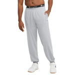 Champion Men's Everyday Fitted Ankle Cotton Pants, 31.5" Inseam, Cotton Knit Pants Left Hip "C" Logo, Cotton Warm-Up Pants