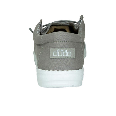 Hey Dude Boy's Wally Youth Grey Size 12 | Boy’s Shoes | Boy's Lace Up Loafers | Comfortable & Light-Weight