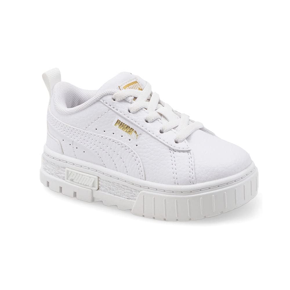 PUMA Mayze LTH AC (Toddler) Puma White/Puma Team Gold 9 Toddler M