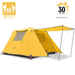 KAZOO Camping Tents 4 Person Waterproof Instant Tents 4 People Cabin Tent Easy Setup with Sun Shade Automatic Aluminum Pole