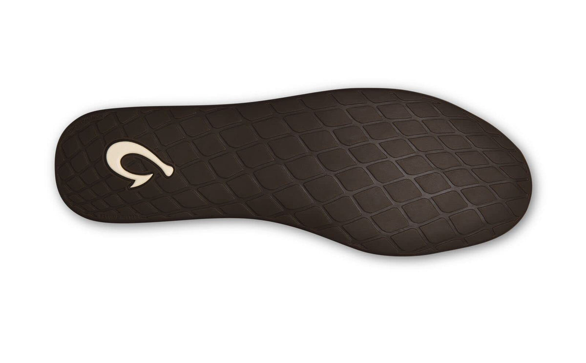 OLUKAI Ku'una Lanui Women's Slipper, Soft Velvet & Dual-Density PU Footbed for All-Day Comfort, Breathable & Supportive Drop-In-Heel, Cute & Casual Slip-On Design, Charcoal/Charcoal, 9