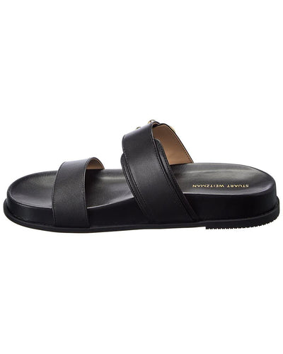 Stuart Weitzman Joni Slide Black 11 M