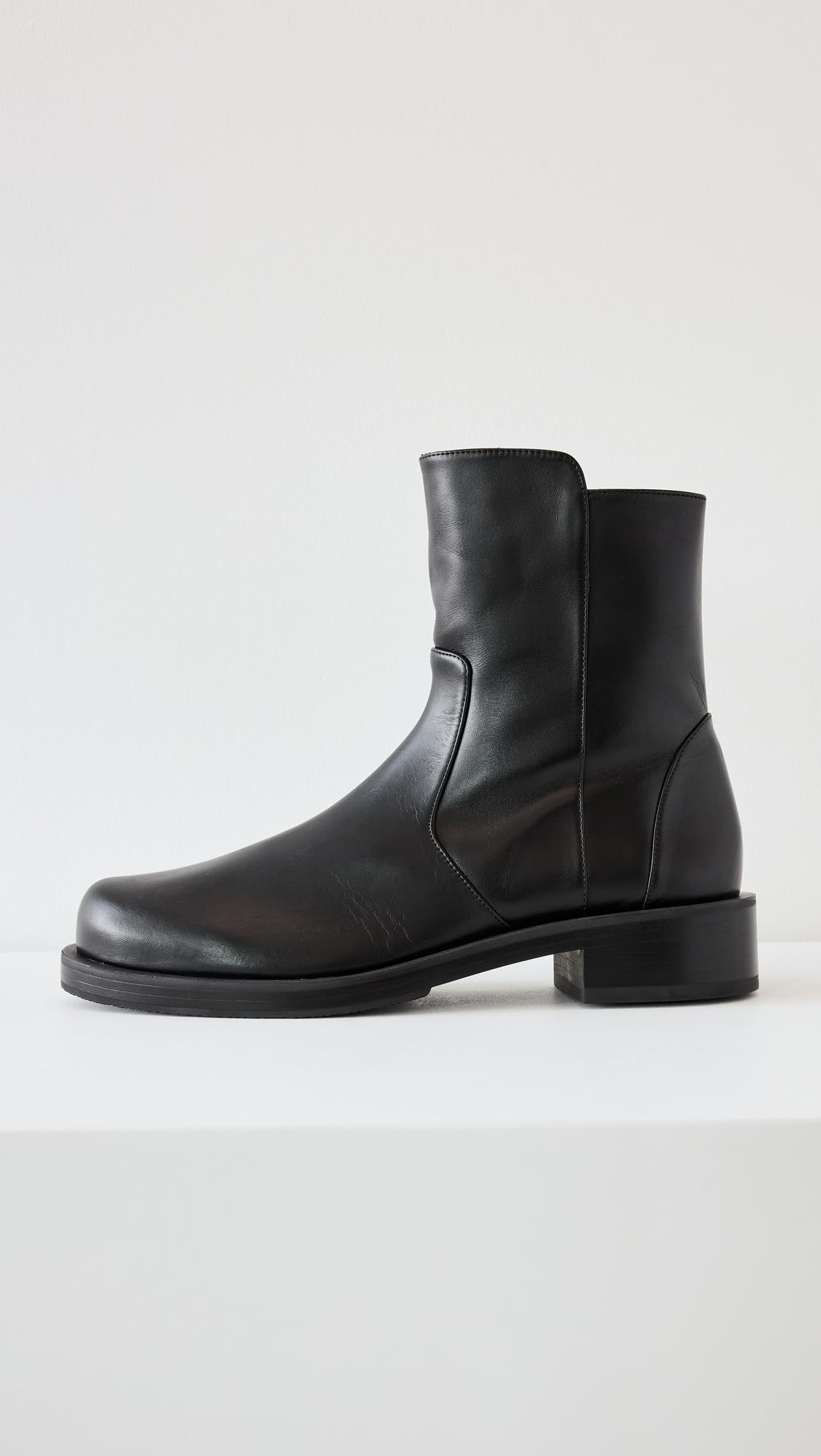 Stuart Weitzman Women's 5050 Bold Zip Booties, Black, 11 Medium US