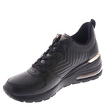 Skechers Women's Million AIR Sneaker, 5 Black