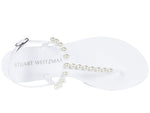 Stuart Weitzman Women's Goldie Jelly Sandals 5 White
