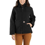 Carhartt Women's Super Dux Relaxed Fit Sherpa-Lined Jacket, Black, Medium