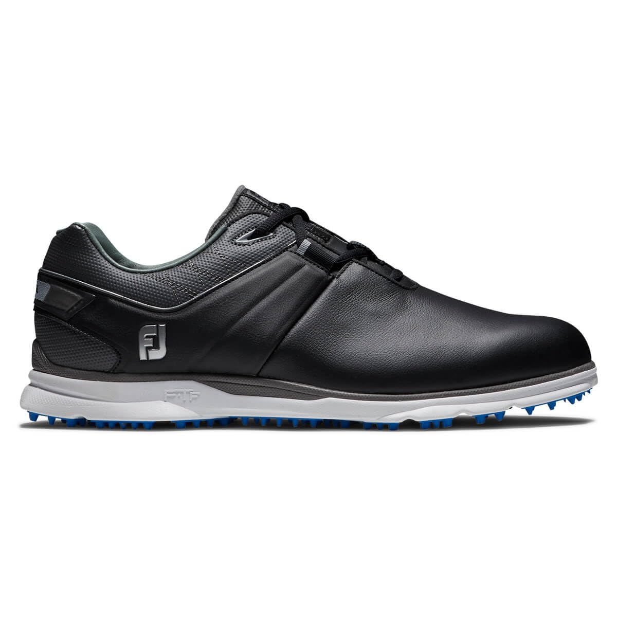 FootJoy Men's Pro|SL Golf Shoe, Black/Charcoal/Light Blue, 10.5