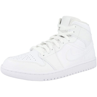 Nike Men's High-Top Sneakers Basketball Shoe, White White White, 7.5