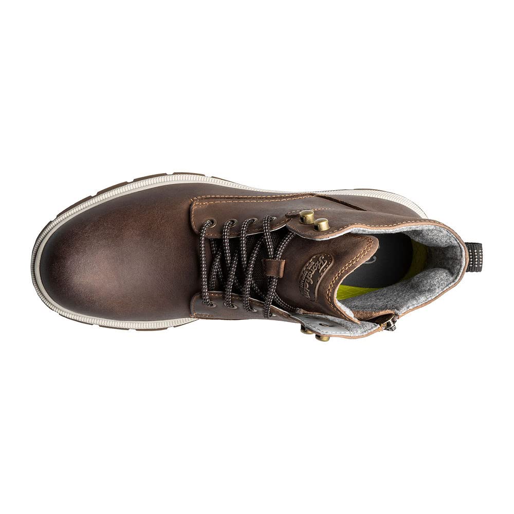 Florsheim Lookout Plain Toe Lace Up Boot Mens Boot E US BrownWhite