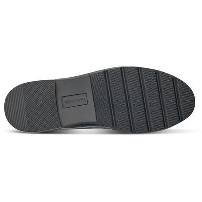 Rockport Women's Kacey Penny Loafer Flat, Black Patent, 9