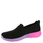 Skechers Women's Go Walk Joy Nalini Sneaker, Black/Multi, 10.5