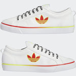 adidas Nizza Trefoil Shoes Men's, White, Size 10