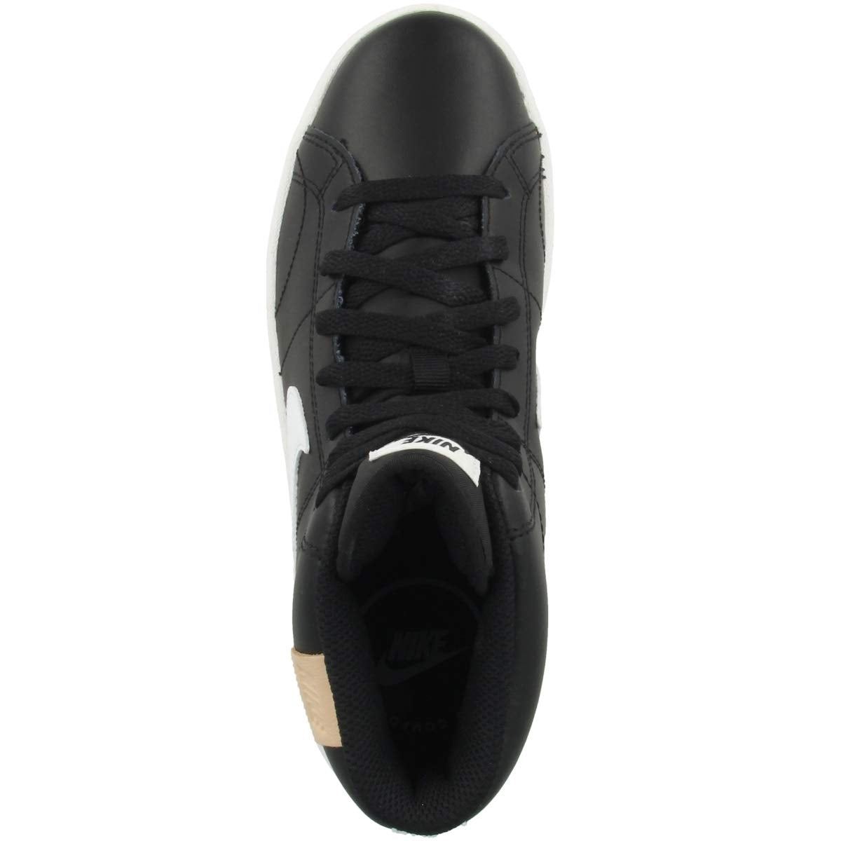 NIKE Women's Sneaker, Black White, 6