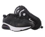 Nike Women's Air Max 200 Running Sneakers (Black/Black-White, Numeric_8)