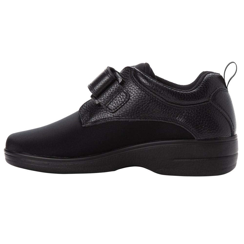 Propét Women's Opal Monk-Strap Loafer, Black, 8 Medium US