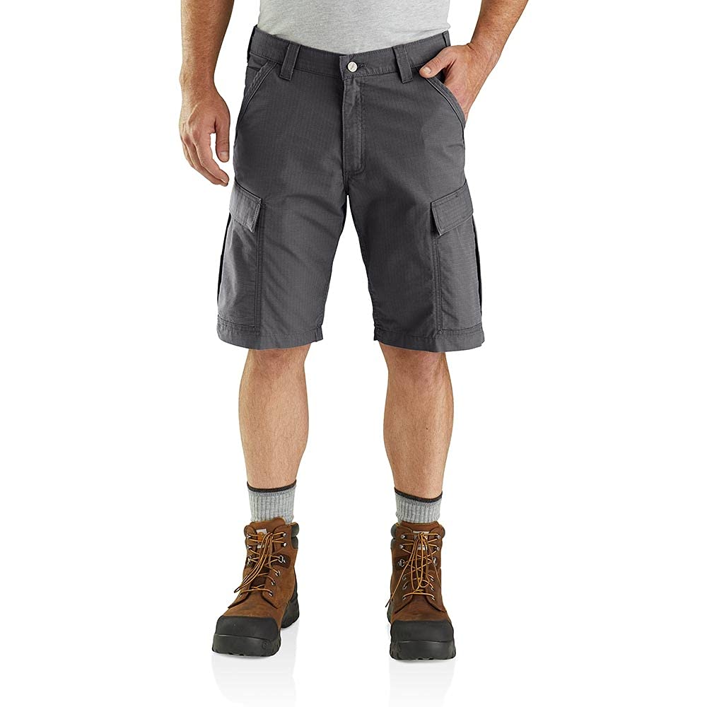 Carhartt mens Force Relaxed Fit Ripstop Cargo Work Utility Shorts, Shadow, 32 US
