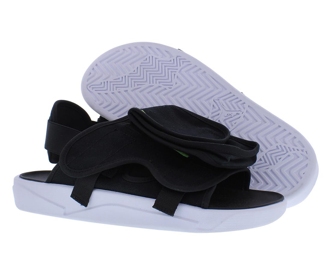 Jordan LS CZ0791-002 Mens Slide Shoes (Black/White-Ghost Green-Black)