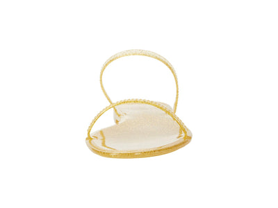 Stuart Weitzman Sawyer Slide Gold 6 M
