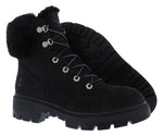 Timberland Women's Cortina Valley Winter Hiker WP Boot, Black Nubuck, 6.5 Medium