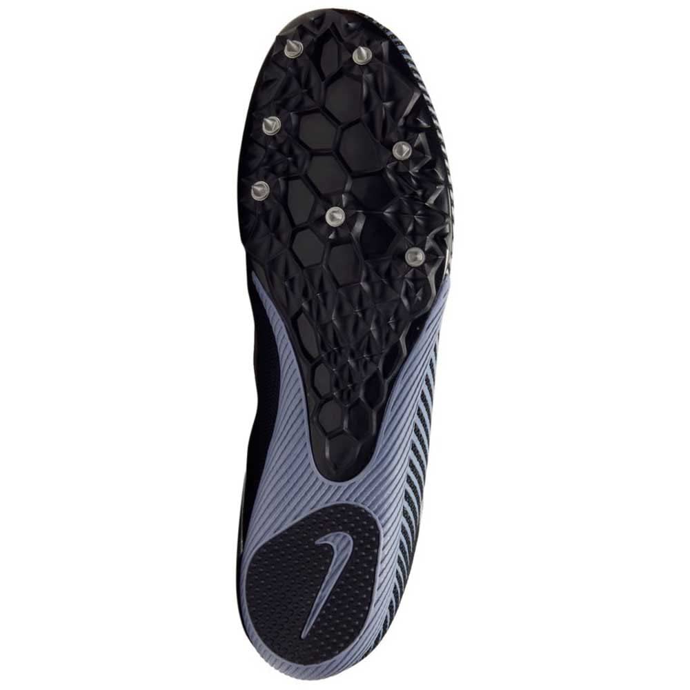 Nike Zoom Rival M 9 Mens Track Spike (Black/Metallic Silver-Indigo Fog, Numeric_10)
