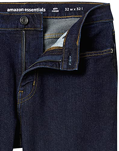 Amazon Essentials Slim Fit Jeans For Men - Rinsed, 35W x 30L