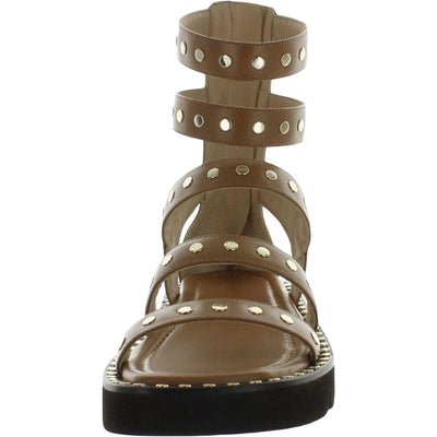 Stuart Weitzman Gala Lift Studs Sandal Tan 5 M