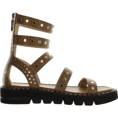 Stuart Weitzman Gala Lift Studs Sandal Tan 5 M