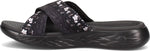 Skechers Women's On The Go 600 - Blooms Slide Sandal 7 Black/Grey