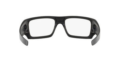 Oakley Men's OO9253 Det Cord Rectangular Sunglasses, SI Matte Black/Clear Mirrored, 61 mm