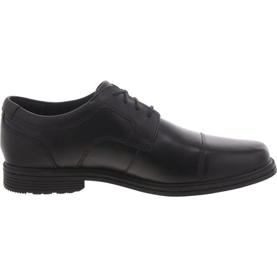 Rockport Taylor Waterproof Cap Toe - Shoes for Men - Leather Upper - Synthetic Outsole - Shock Absorbing Heel Black 13 N (B)
