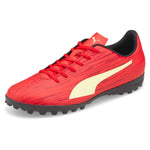 Puma Men's Rapido III Turf Training Sneaker, High Risk Red-Fresh Yellow-Chili Pepper, 12