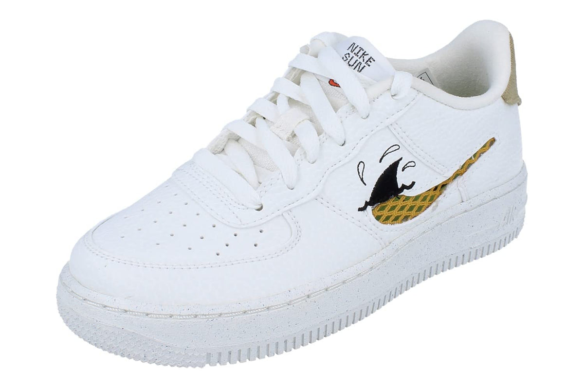 Nike Air Force 1 LV8 NN GS Trainers DQ7690 Sneakers Shoes (UK 5 US 5.5Y EU 38, sail Sanded Gold Black 100)