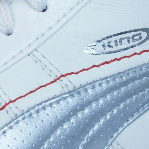 PUMA King XL i FG Women's Leather Soccer Cleats-Silver-6.5