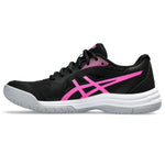 ASICS Women's Upcourt 5 Volleyball Shoes, 6, Black/HOT Pink