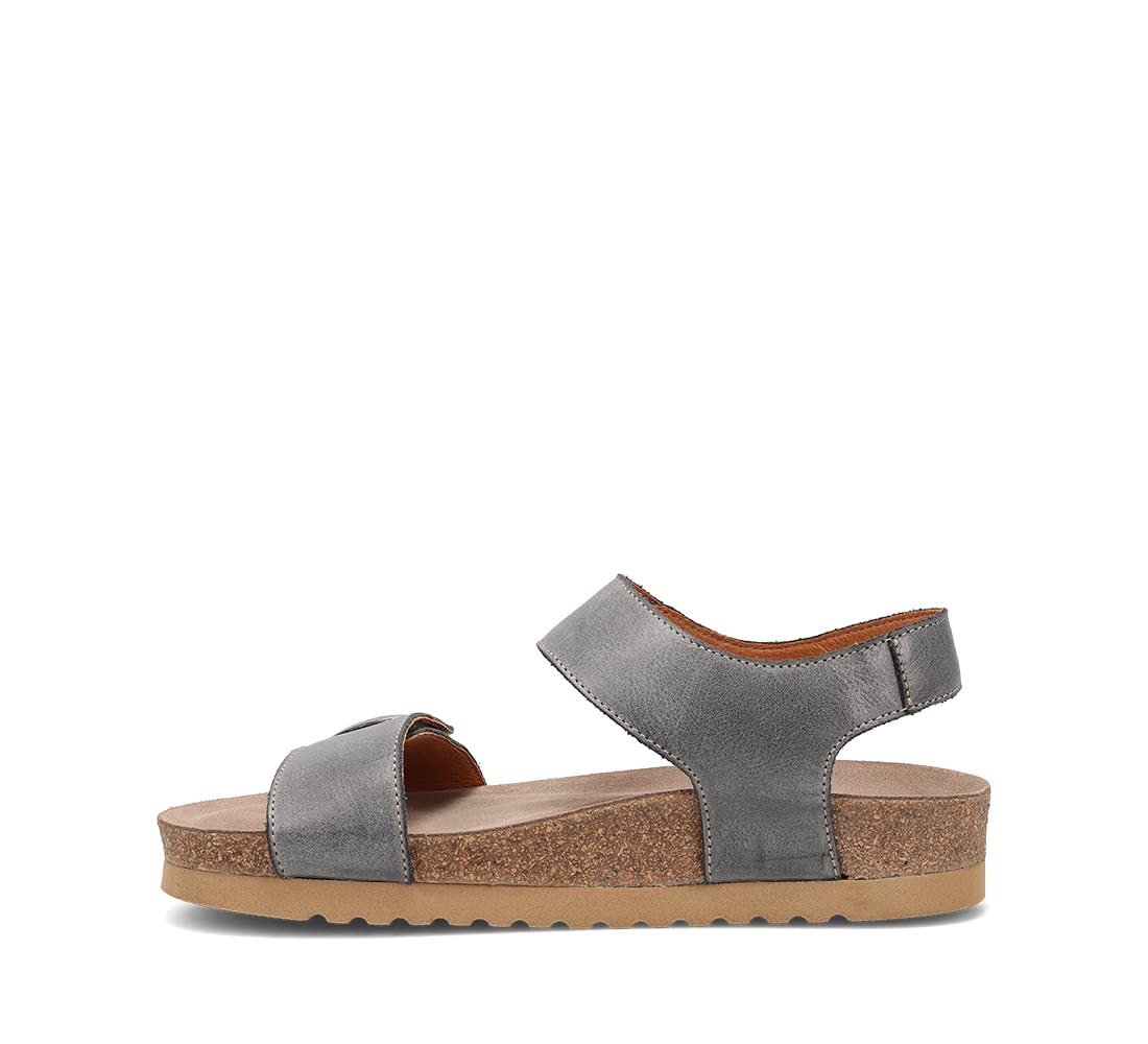 Taos Women's Luckie Sandal 10-10.5 Steel Leather