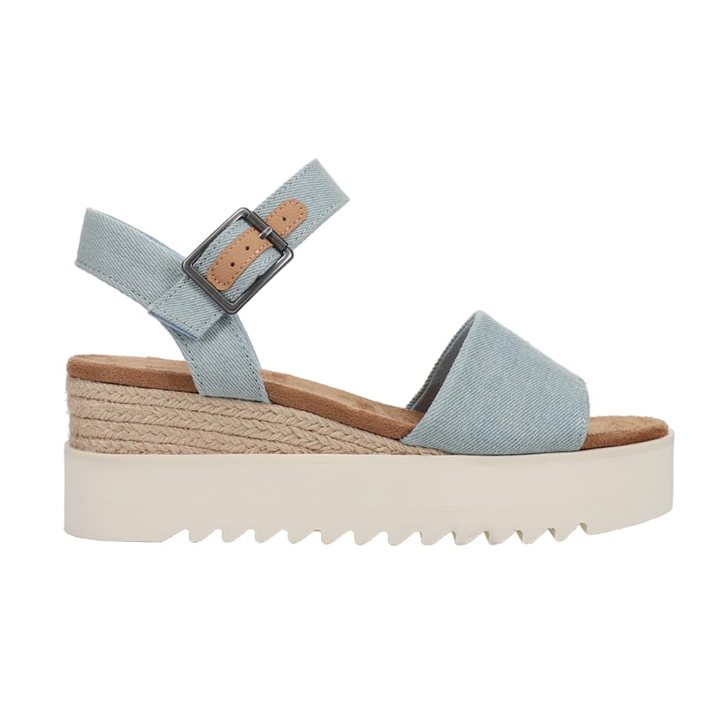 TOMS Diana Pastel Blue Washed Denim 12 B (M)