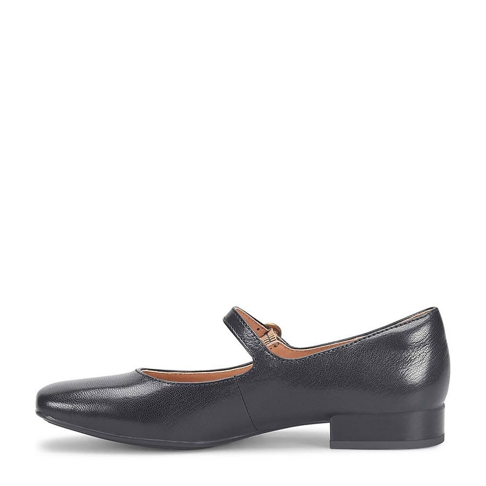 Söfft Women's Elsey Mary Jane Flat 6 Black Leather