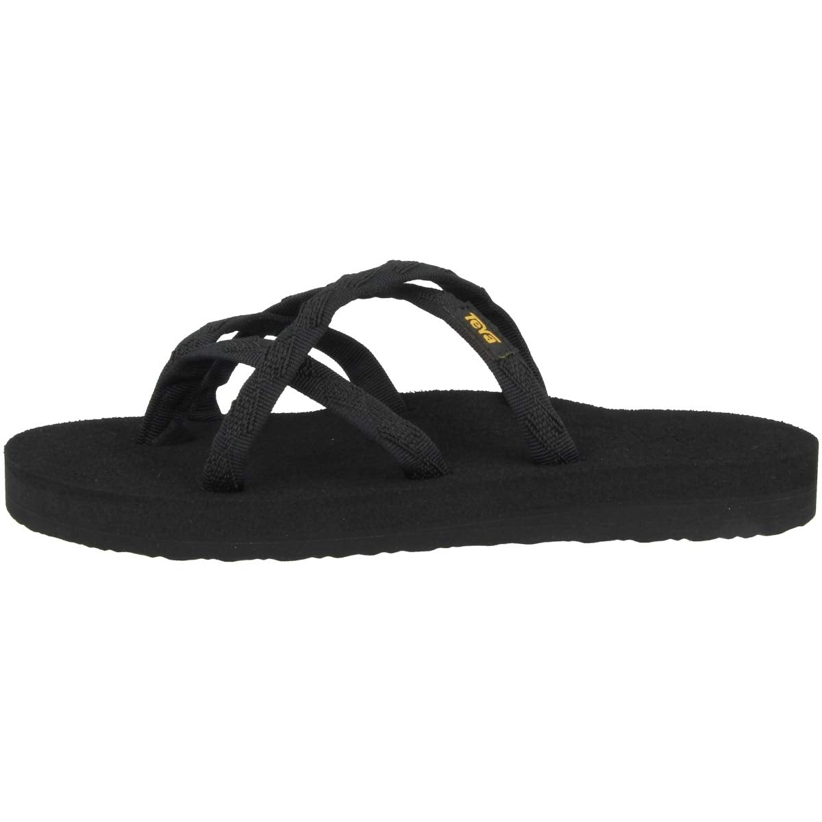 Teva womens Olowahu Sandal, Black on Black, 9 US
