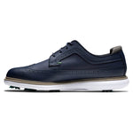 FootJoy Men's Traditions-Shield Tip Previous Season Style Golf Shoe, Navy/Navy/Green, 8
