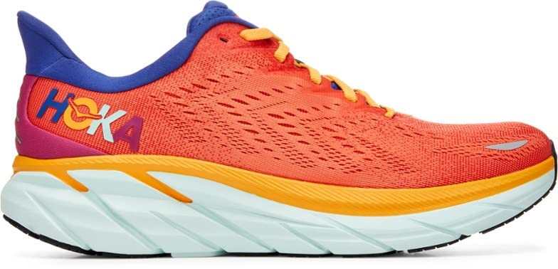 HOKA ONE ONE Clifton 8 Mens Shoes Size 12, Color: Fiesta/Bluing