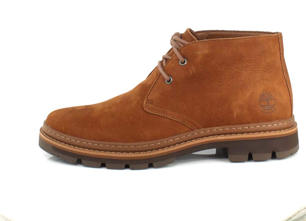 Timberland Men's Port Union Waterproof Chukka 11 Rust Nubuck