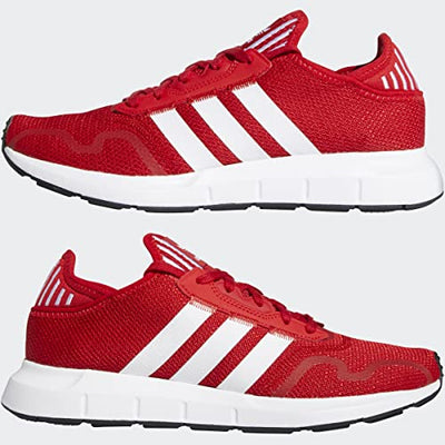 adidas Originals Men's Swift Essential Sneaker, Scarlet/White/Black, 9