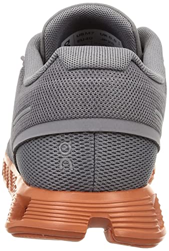 On Men's Cloud 5 Sneakers, Zinc/Canyon, 7.5