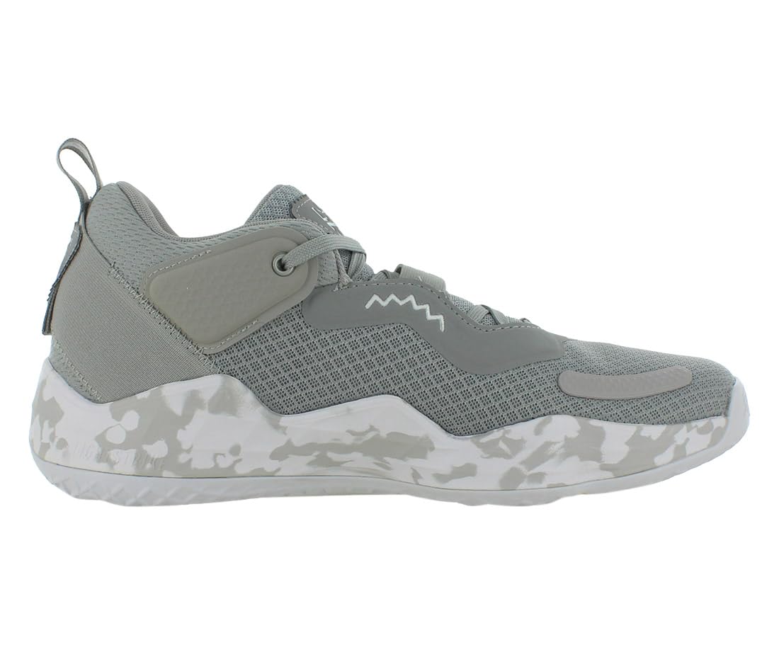 adidas mens D.O.N. Issue 3 Basketball Shoes, Team Mid Grey-white-team Light Grey, 14