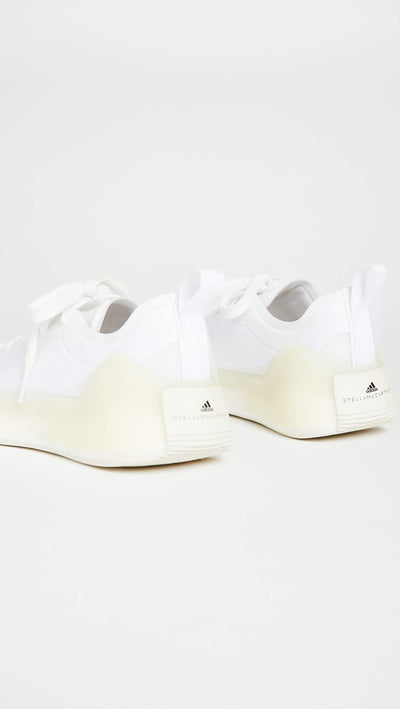 adidas by Stella McCartney Women's ASMC Treino Sneakers, Ftwwht/Ftwwht/Ftwwht, White, Off White, 7 Medium US