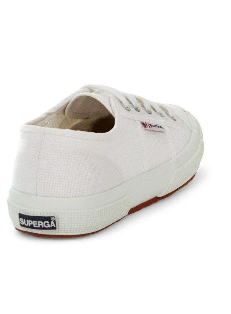Superga 2750 COTU Classic Sneaker - Unisex Sneakers - Soft Textile Lining - Cushioned Footbed - Metal Eyelets White EU 46 (US Men's 12) Medium
