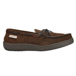 L.B. Evans mens Marion Moccassin slippers, Chocolate, 12 X-Wide US