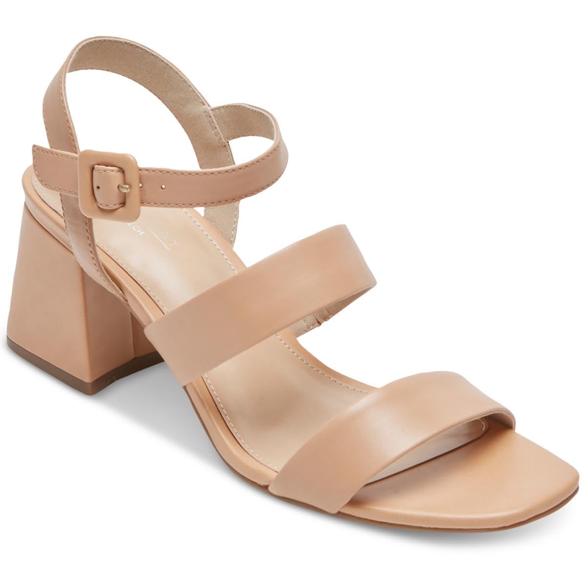 Rockport Women's Farrah 3 Band Heeled Sandal 8.5 Macadamia