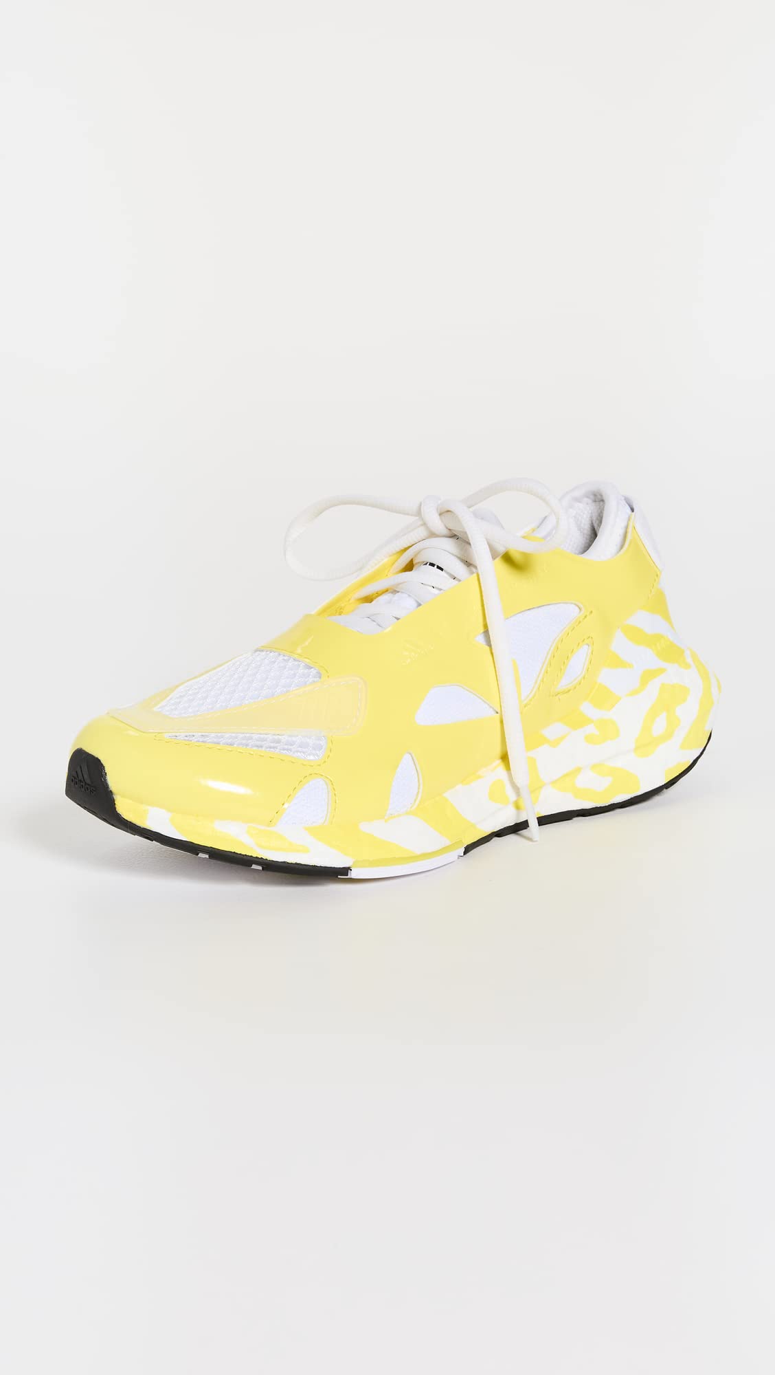 adidas by Stella McCartney Women's Ultraboost 22 Graphic Sneaker, Shock Yellow/FTWR White, 9.5 Medium US